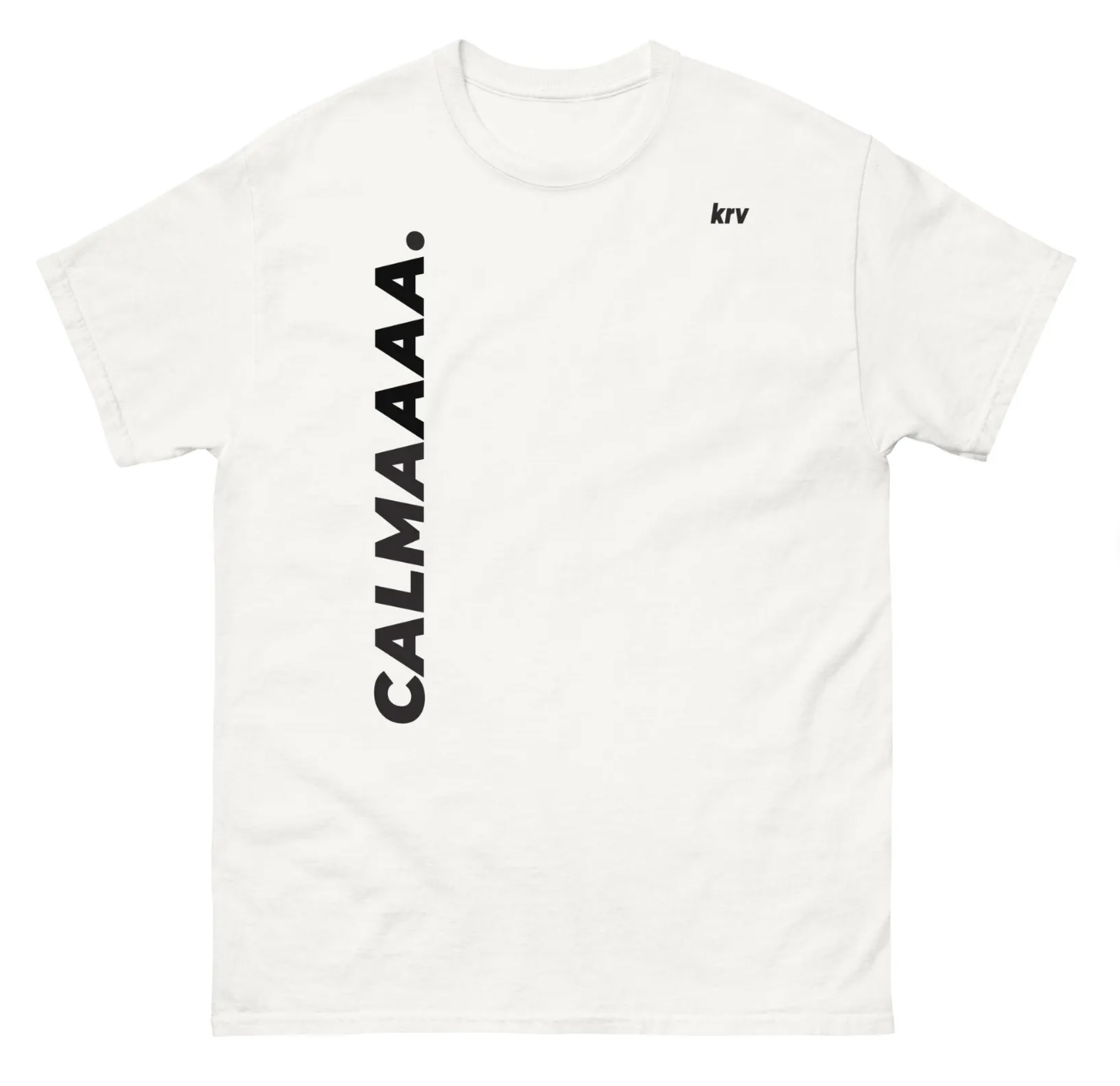 T-shirt Unisex CALMAMAA | Design Tipografico KRV | Streetwear Italiano Statement | Maglietta Gildan 5000