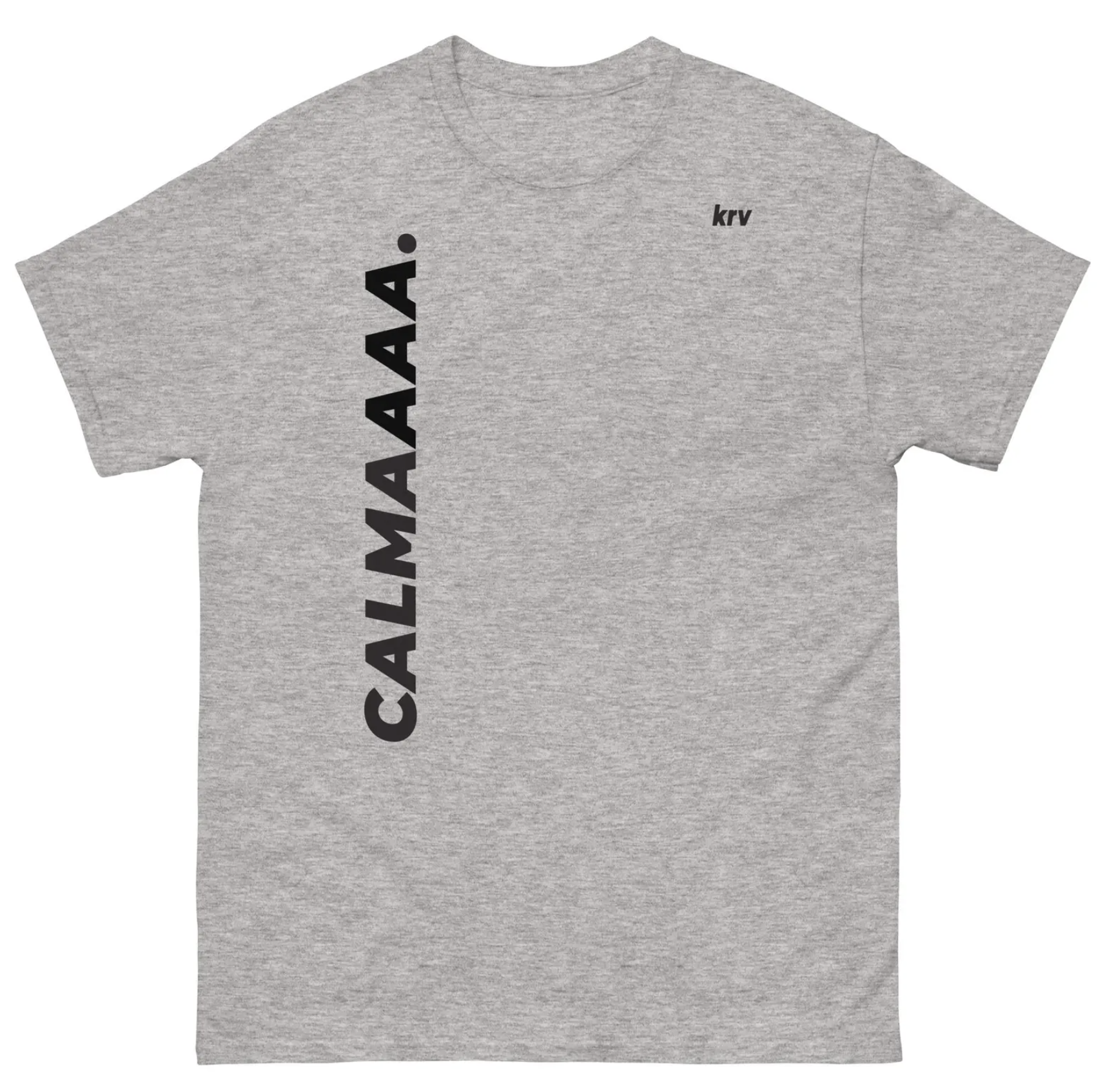 T-shirt Unisex CALMAMAA | Design Tipografico KRV | Streetwear Italiano Statement | Maglietta Gildan 5000