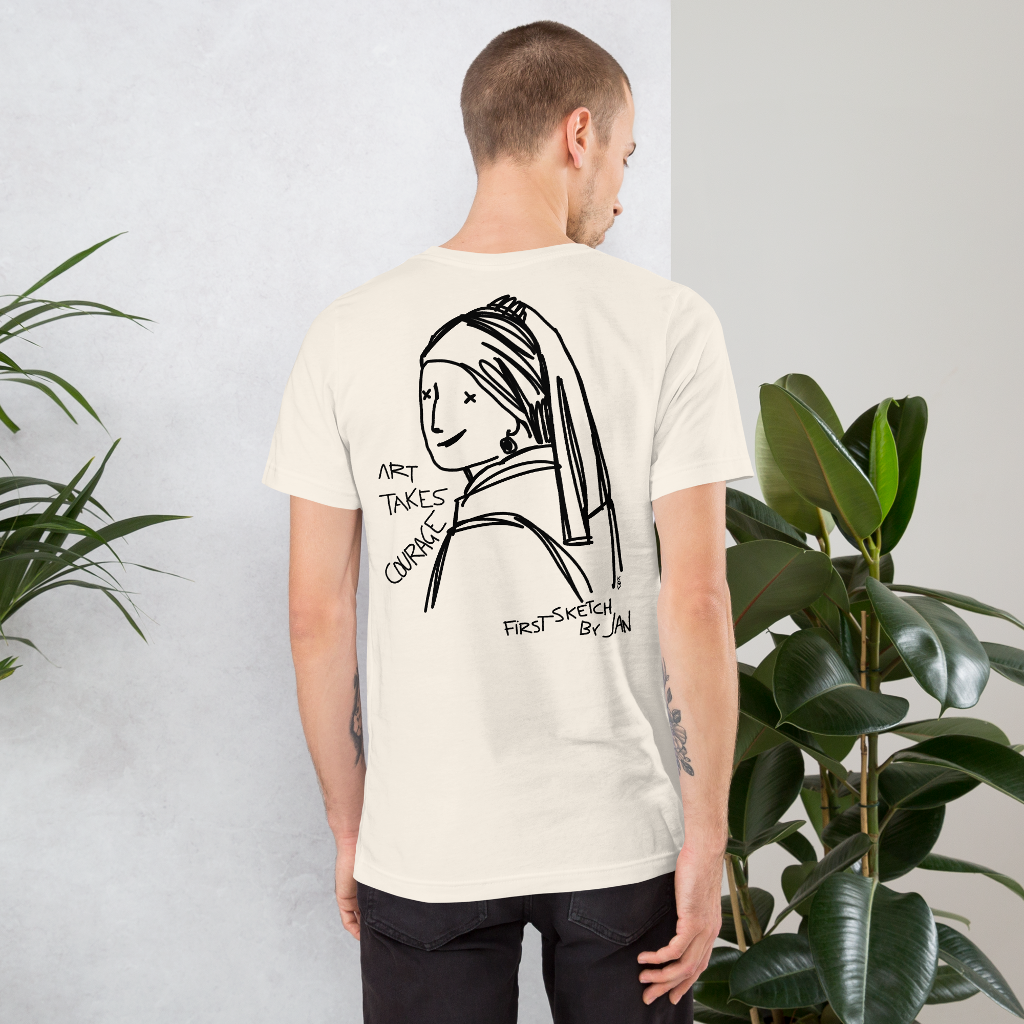 First Sketch by Jan | Save the Art | Original KRV - Maglia Unisex