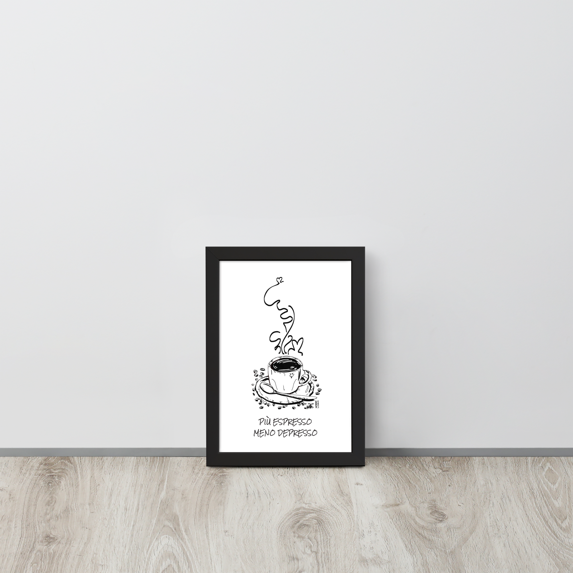 Più Espresso Meno Depresso | Poster A4| Original KRV Brand
