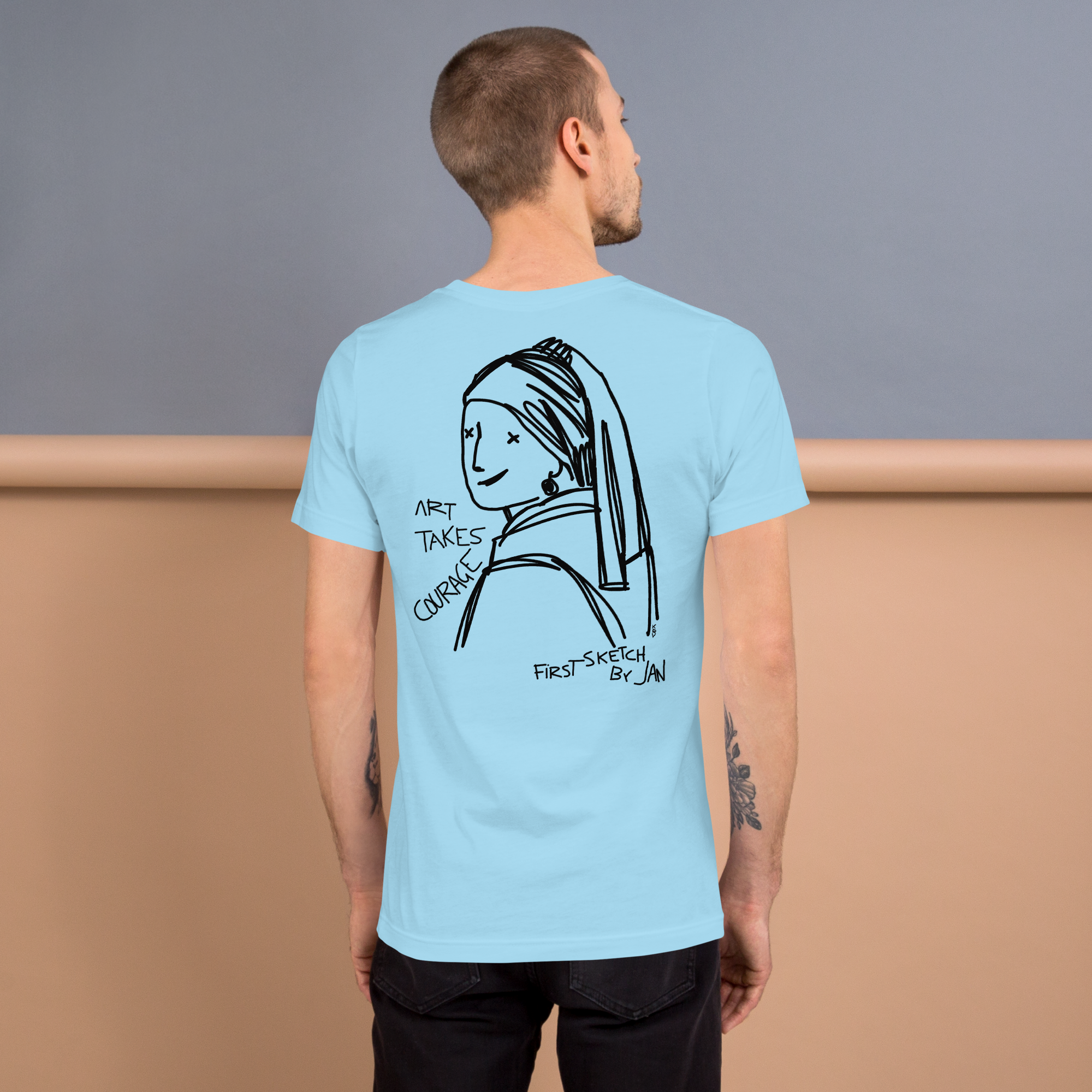 First Sketch by Jan | Save the Art | Original KRV - Maglia Unisex
