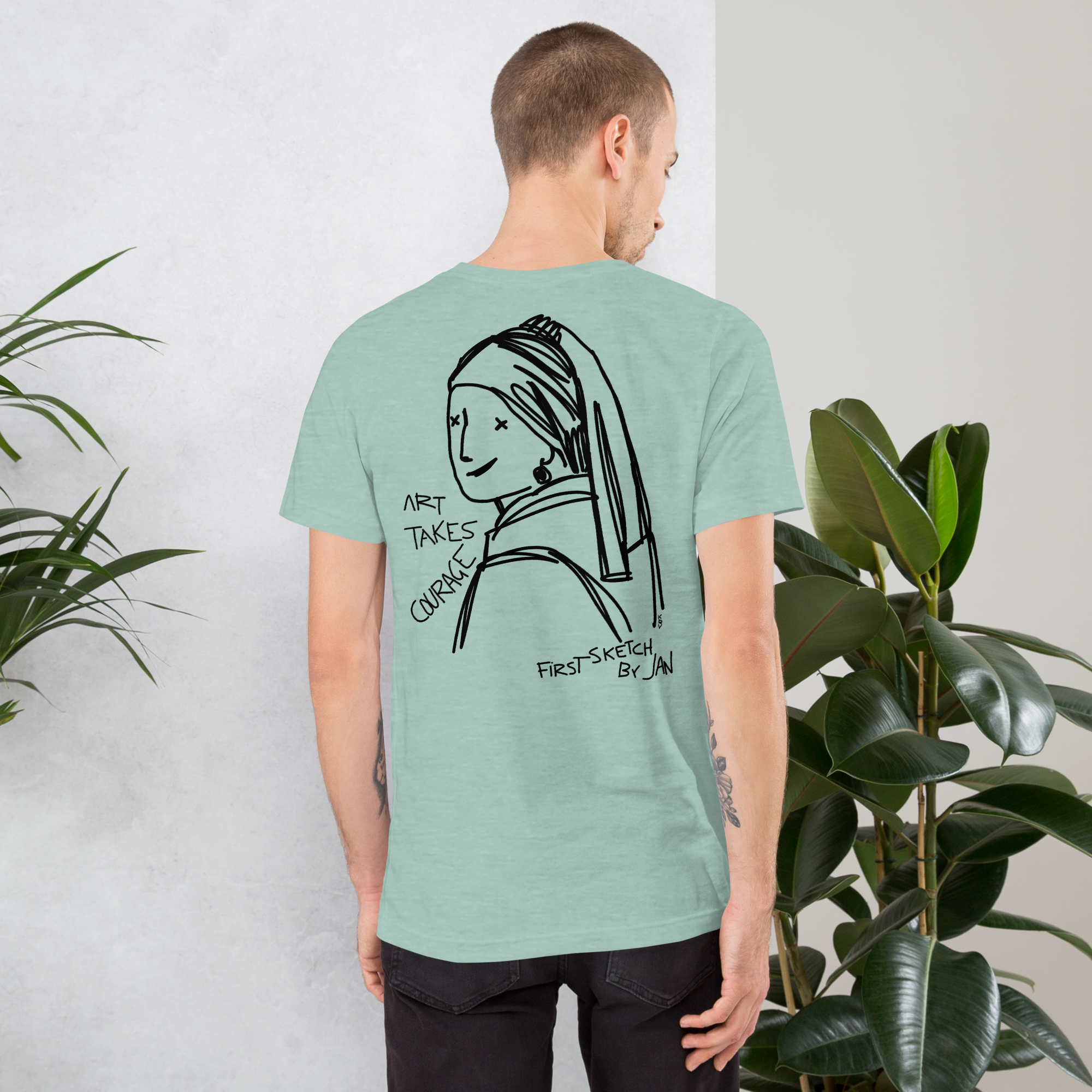 First Sketch by Jan | Save the Art | Original KRV - Maglia Unisex