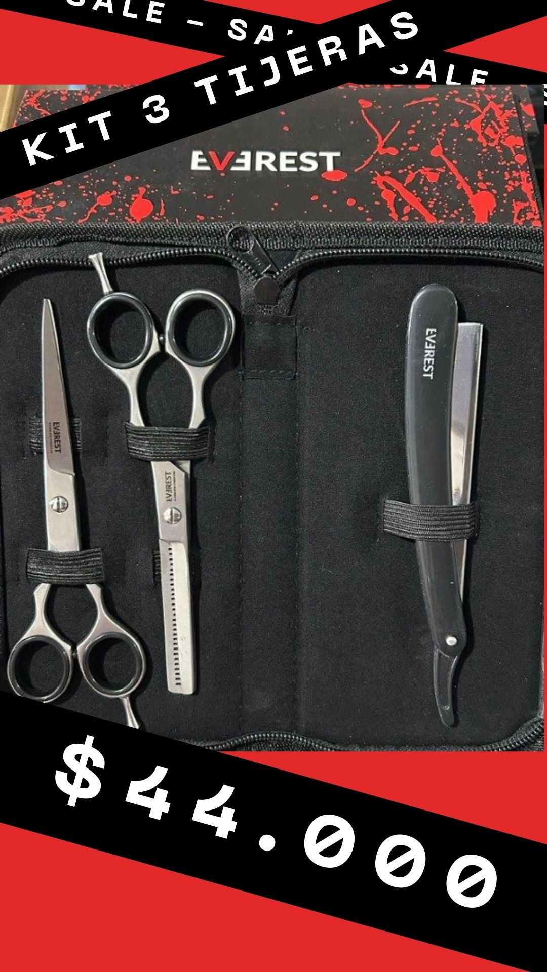 Kit 3 Tijeras Profesional bs3p