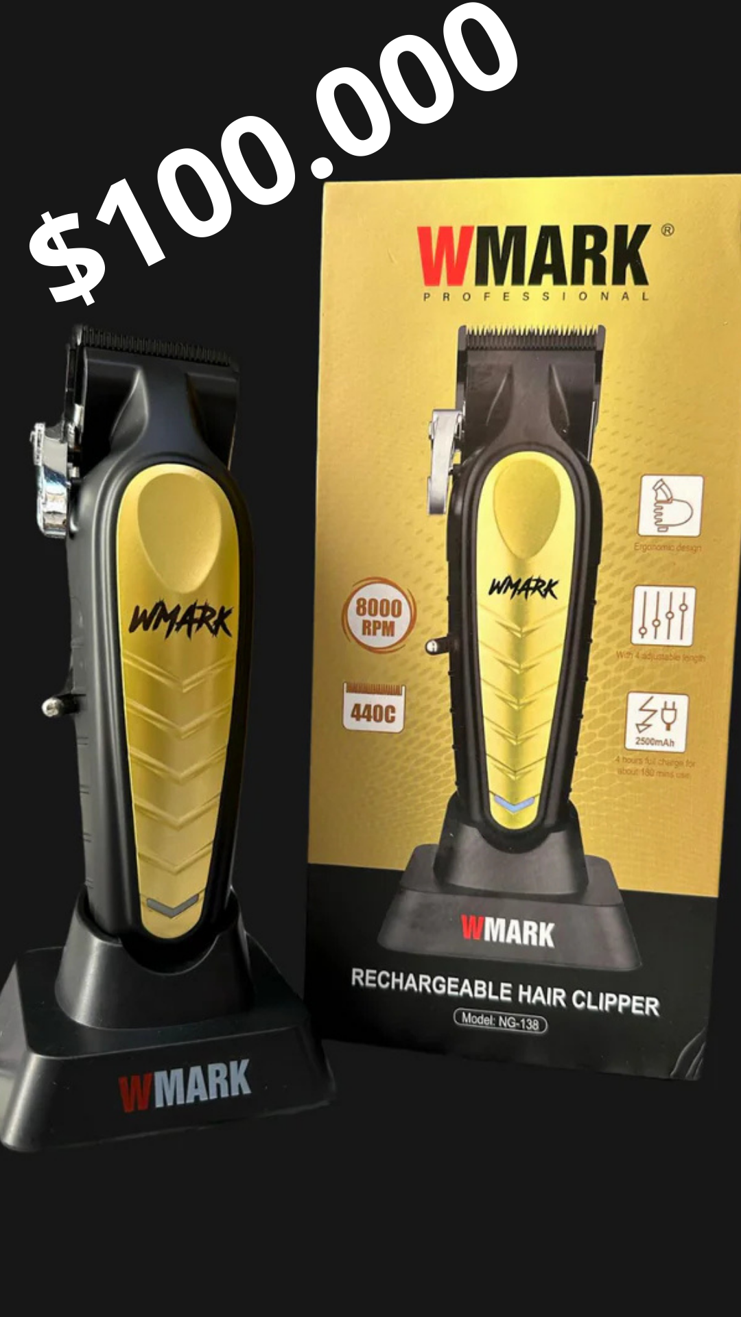 Máquina de Cortar Cabello WMARK