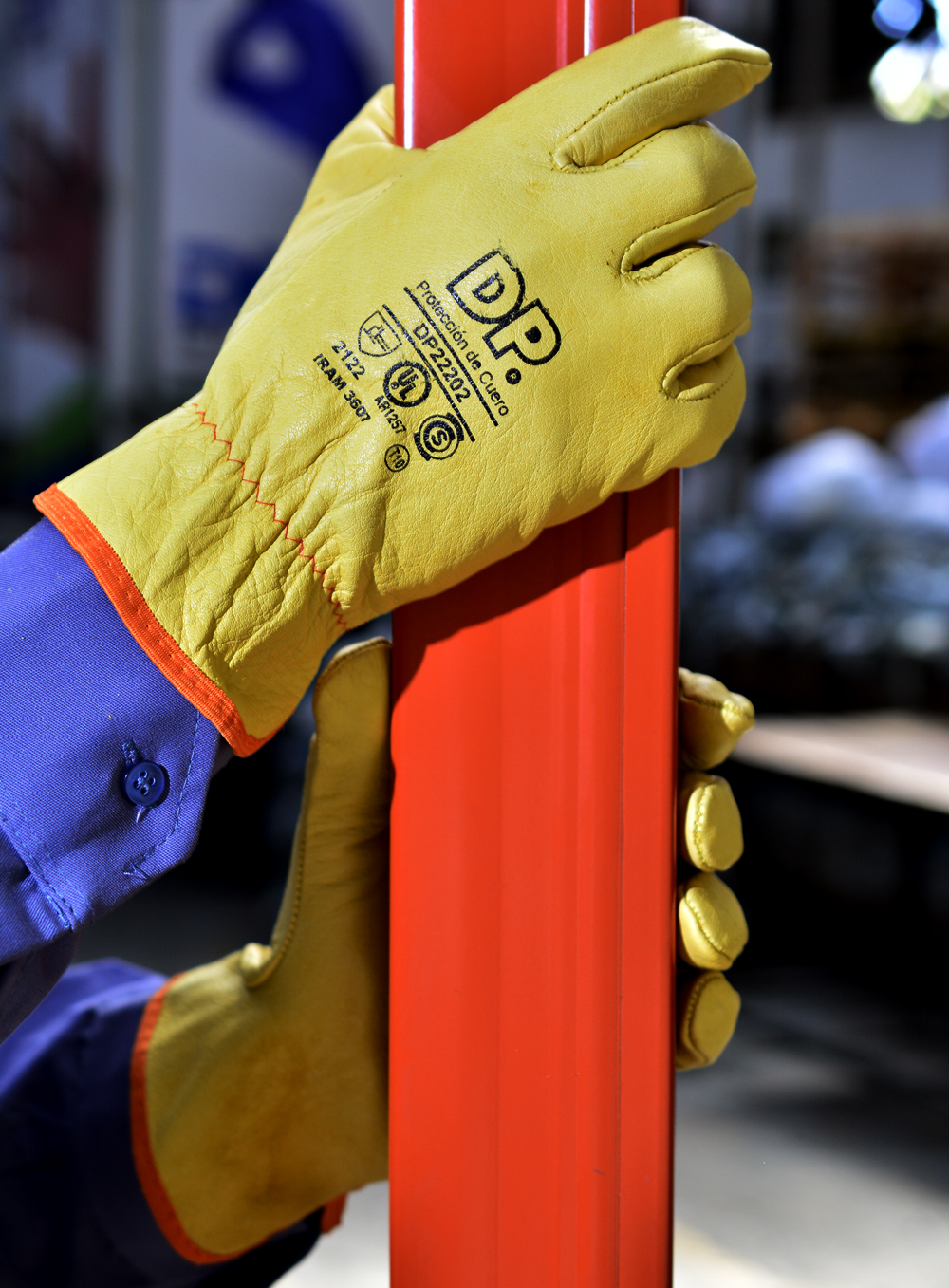 GUANTE LINCOLN VAQUETA FORRADO Y ELASTIZADO DE PASCALE