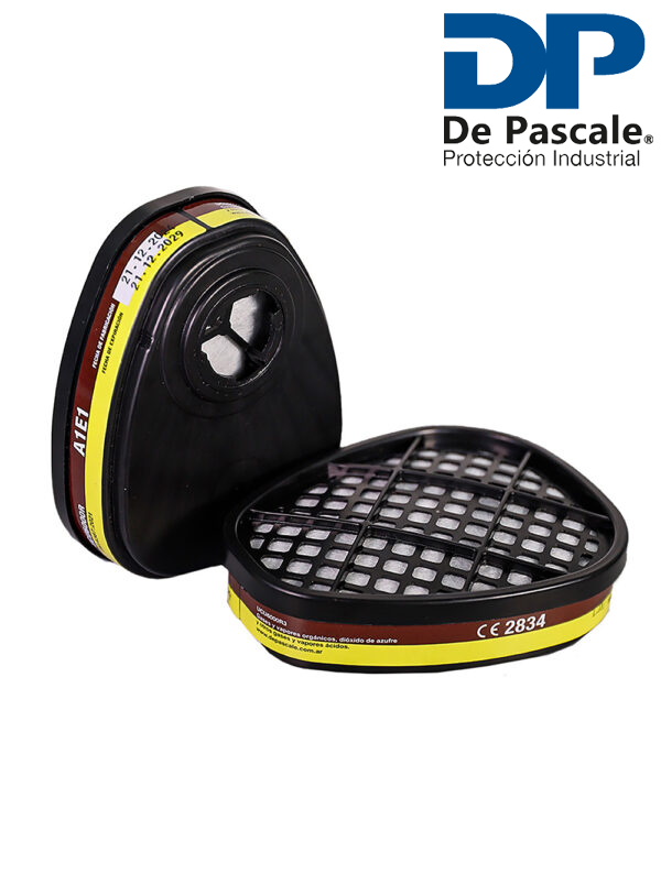 CARTUCHO FILTRO VAPOR ORGANICO Y GAS ACIDO DE PASCALE (KIT X2U)