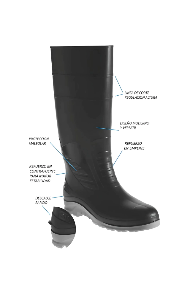 BOTA DE LLUVIA SIN PUNTERA OMBU