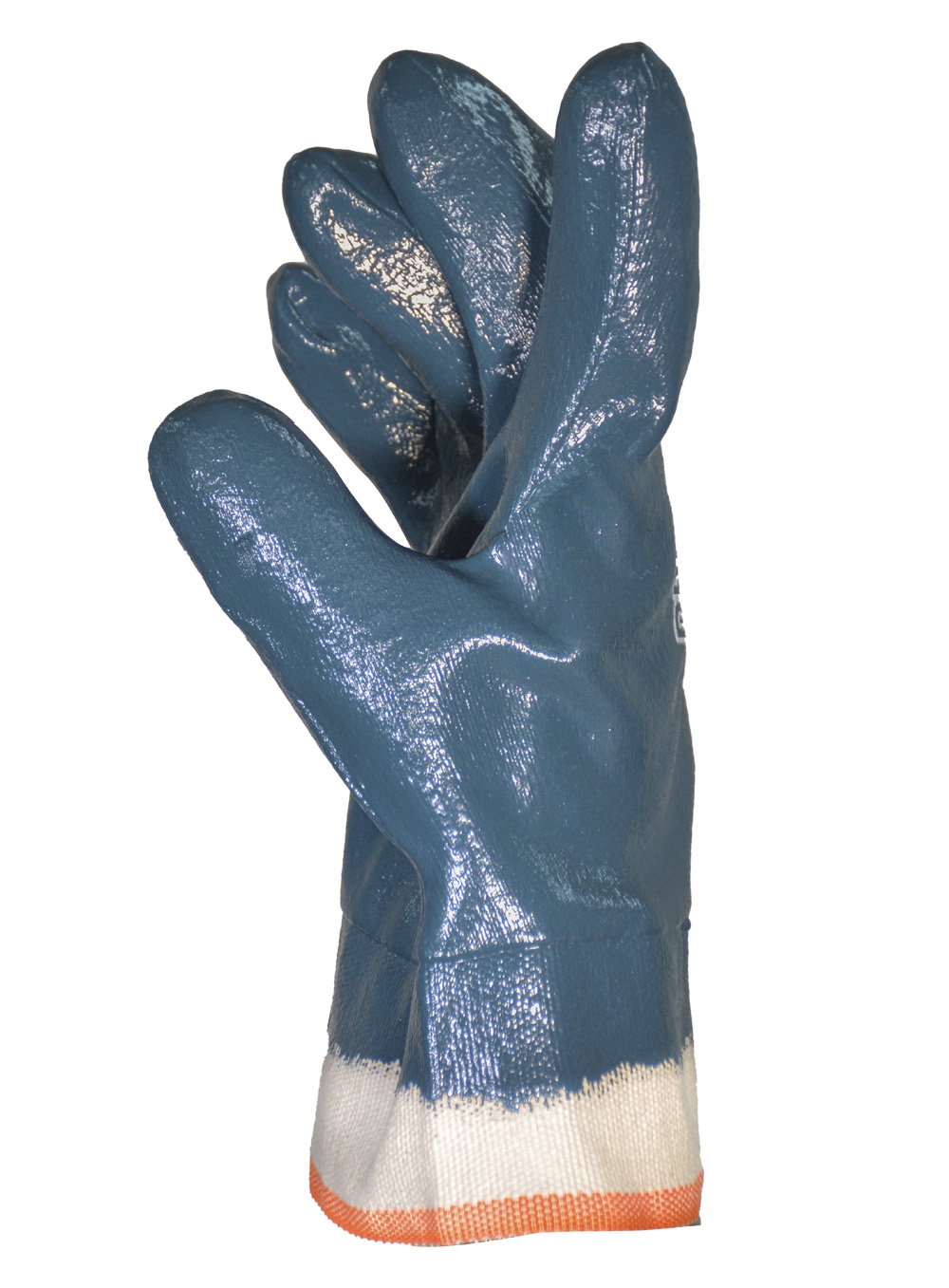 GUANTE NITRILO LIVIANO BAÑO COMPLETO AZUL PUÑO DE LONA ECONÓMICO DE PASCALE