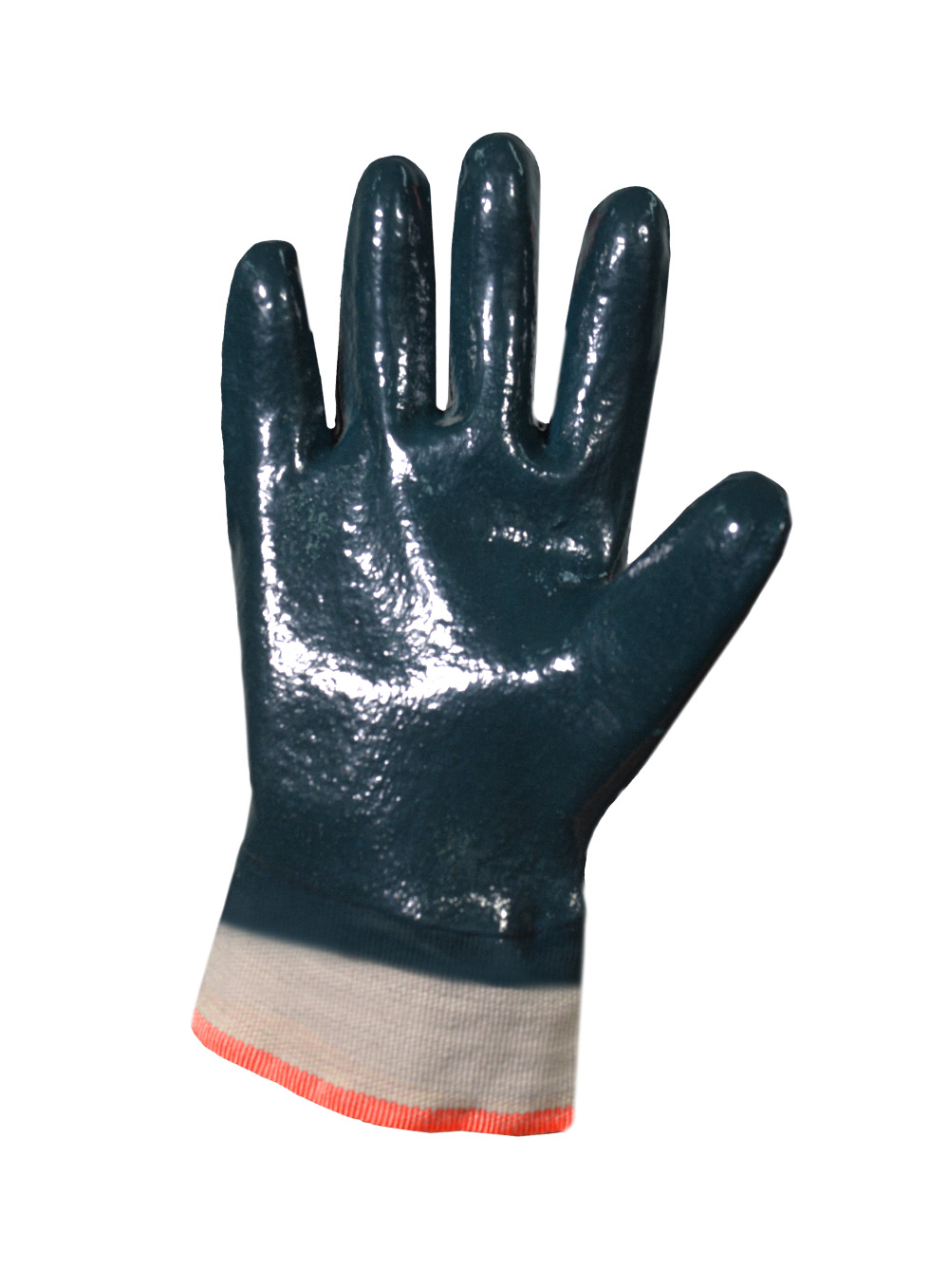 GUANTE NITRILO MEDIO BAÑO COMPLETO AZUL PUÑO DE LONA ANTISHOCK DE PASCALE