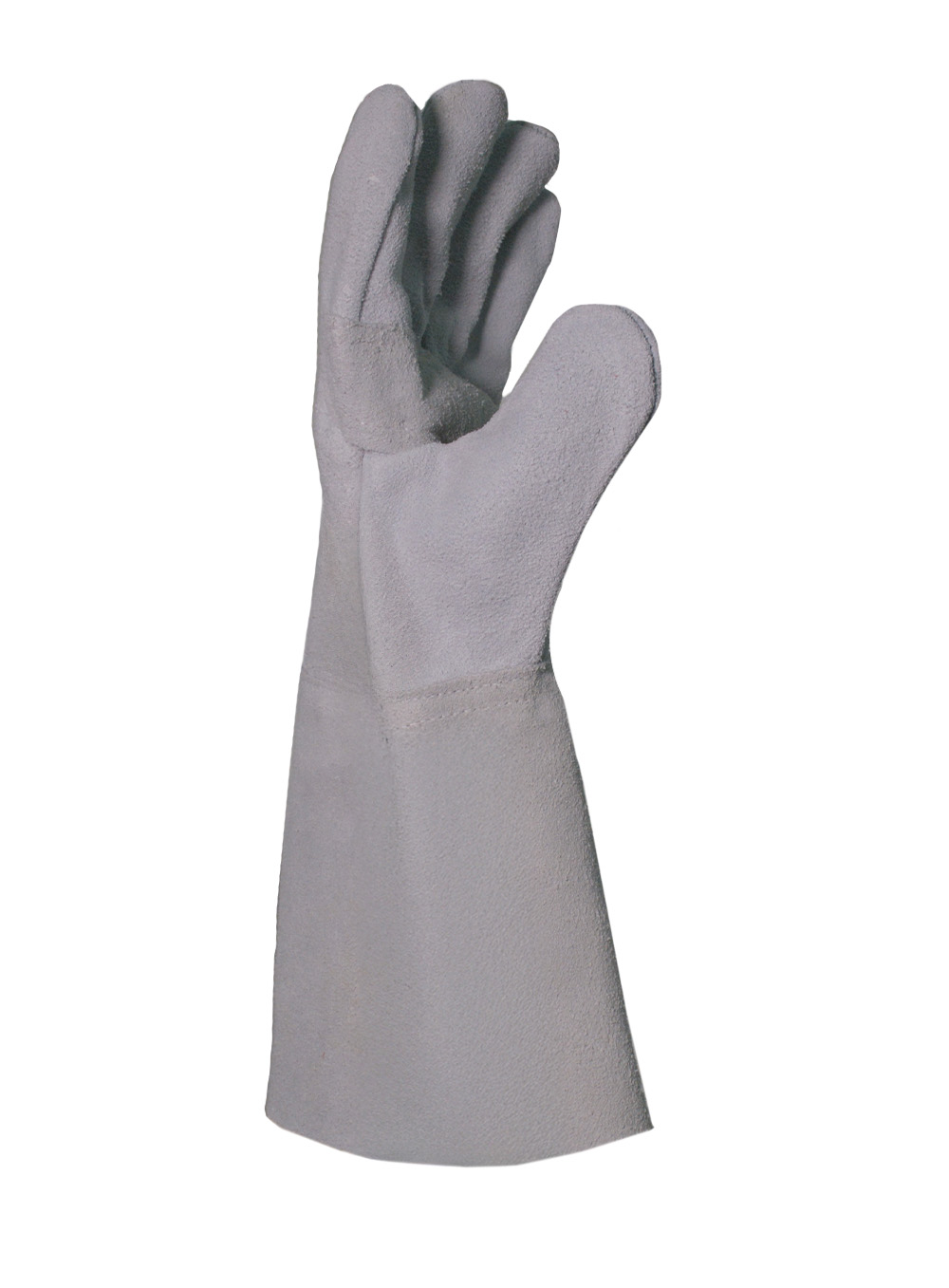 GUANTE AMERICANO DESCARNE GRIS PUÑO LARGO DE CUERO TALLE 10 DE PASCALE