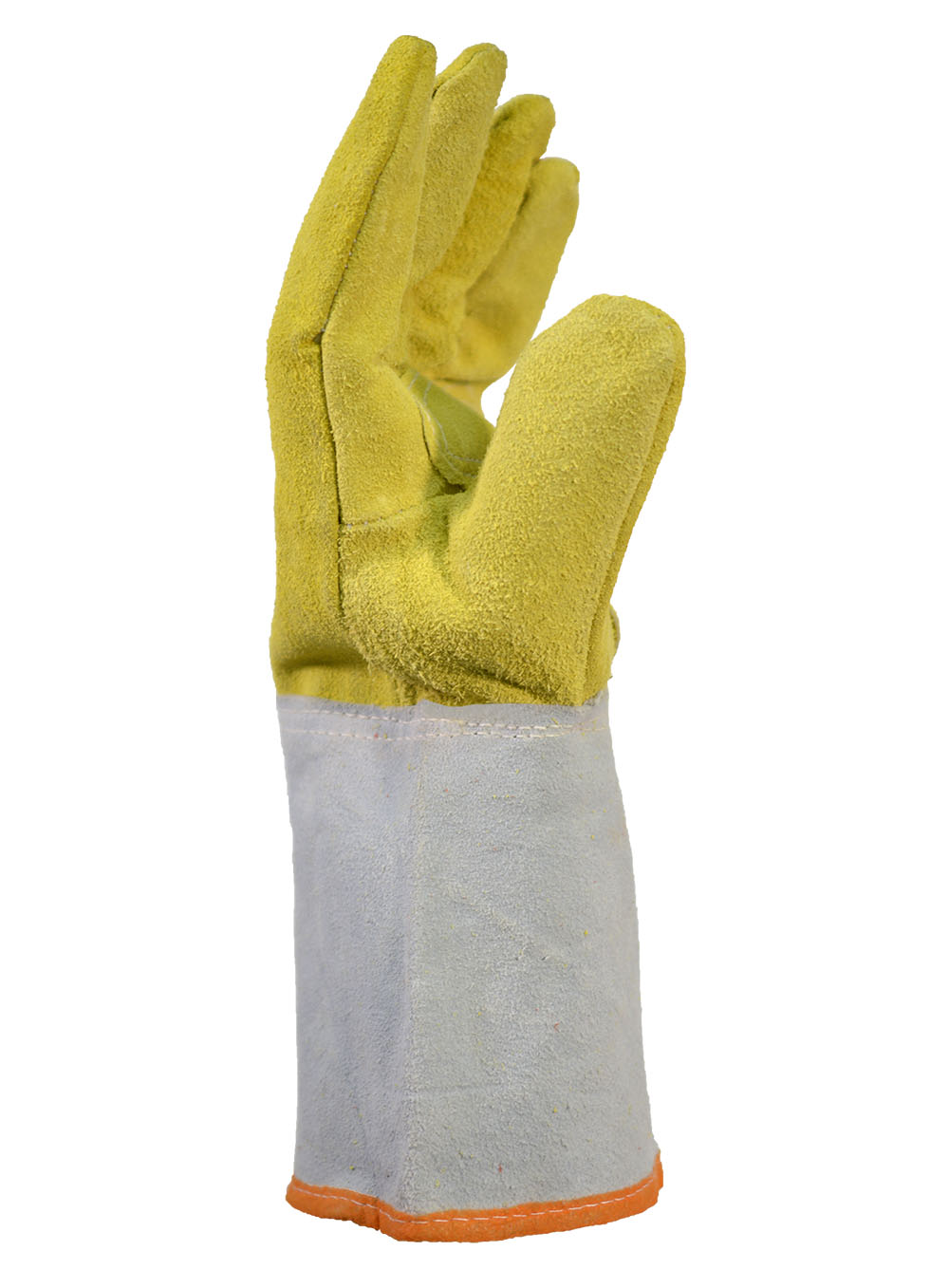 GUANTE AMERICANO DESCARNE AMARILLO PUÑO LARGO DE PASCALE