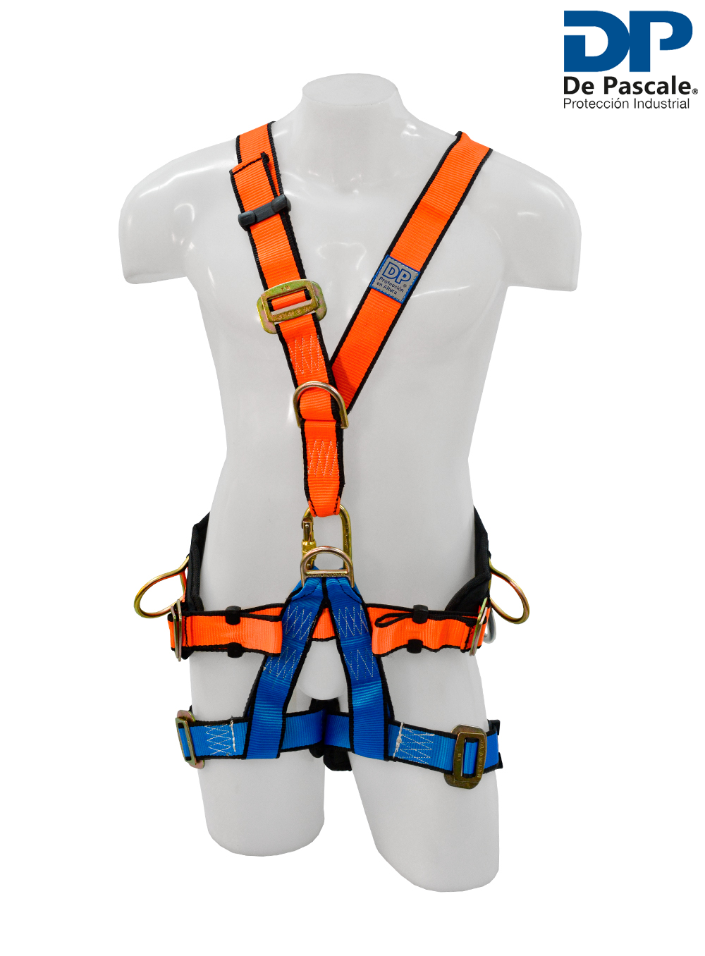 ARNES CON ENGANCHE EN ESPALDA, PECHO Y CINTURA, TOMA FRONTAL, REGULABLE REF. LUMBAR Y PERNERA DE PASCALE