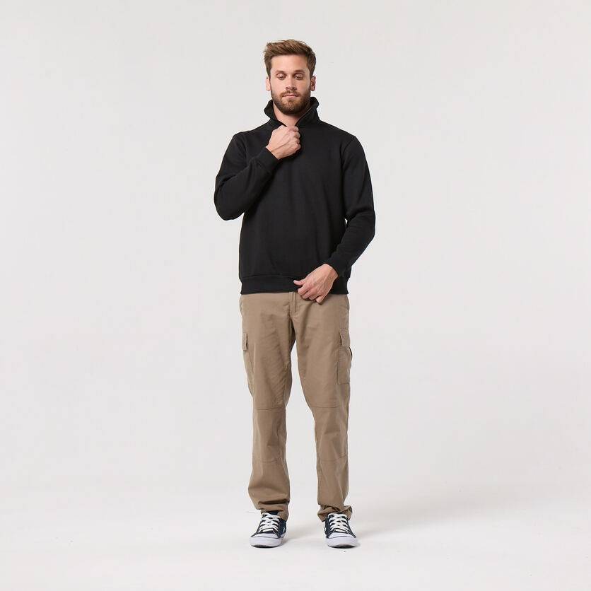 BUZO FRIZADO MEDIO CIERRE DE TRABAJO