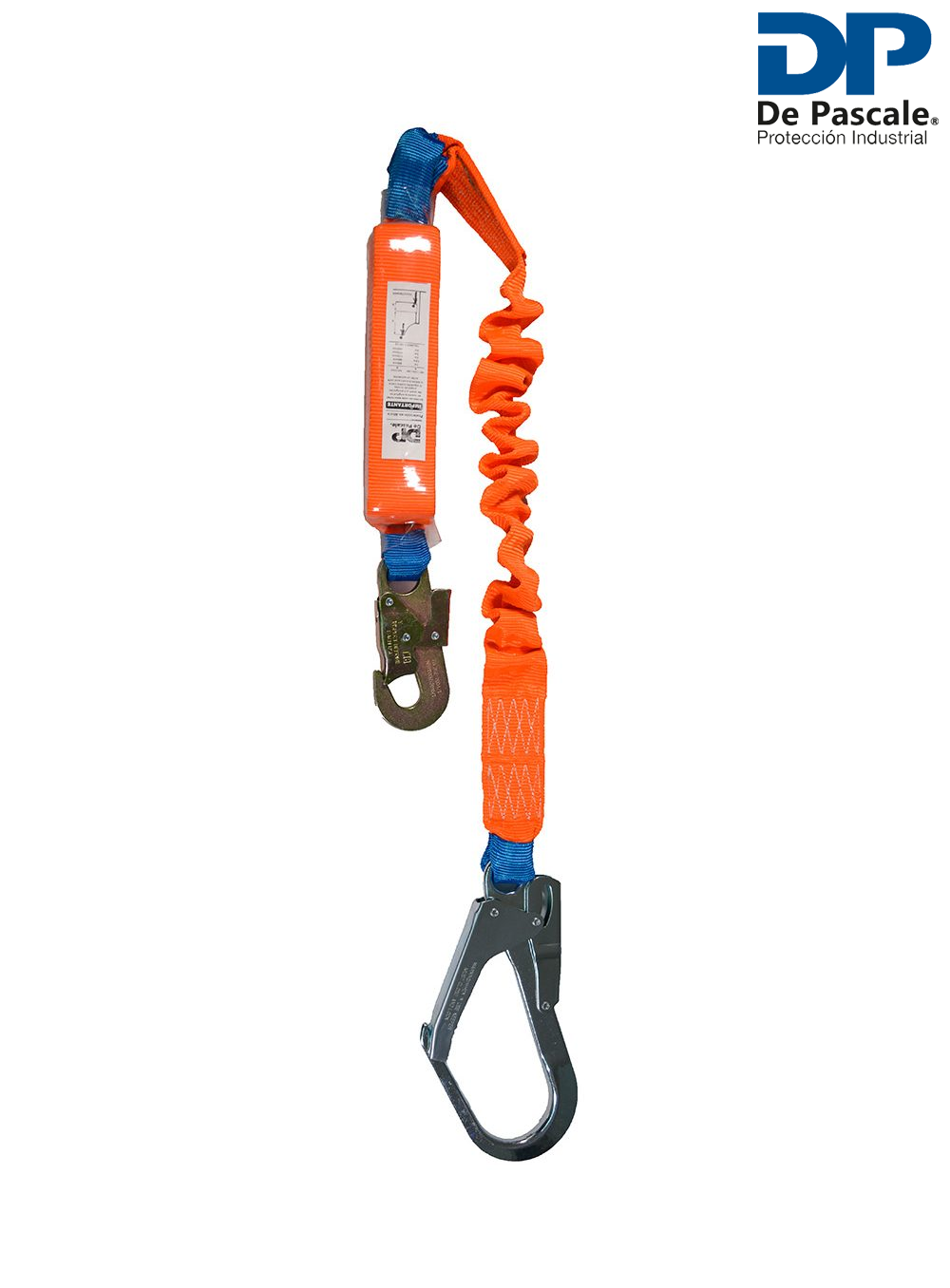 COLA DE VIDA ELASTIZADO CON AMORTIGUADOR Y MOSQUETON DE 2" DE PASCALE