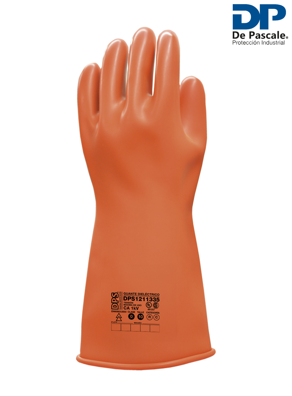 GUANTE DIELÉCTRICO DE LATEX CLASE 0 NARANJA DE PASCALE