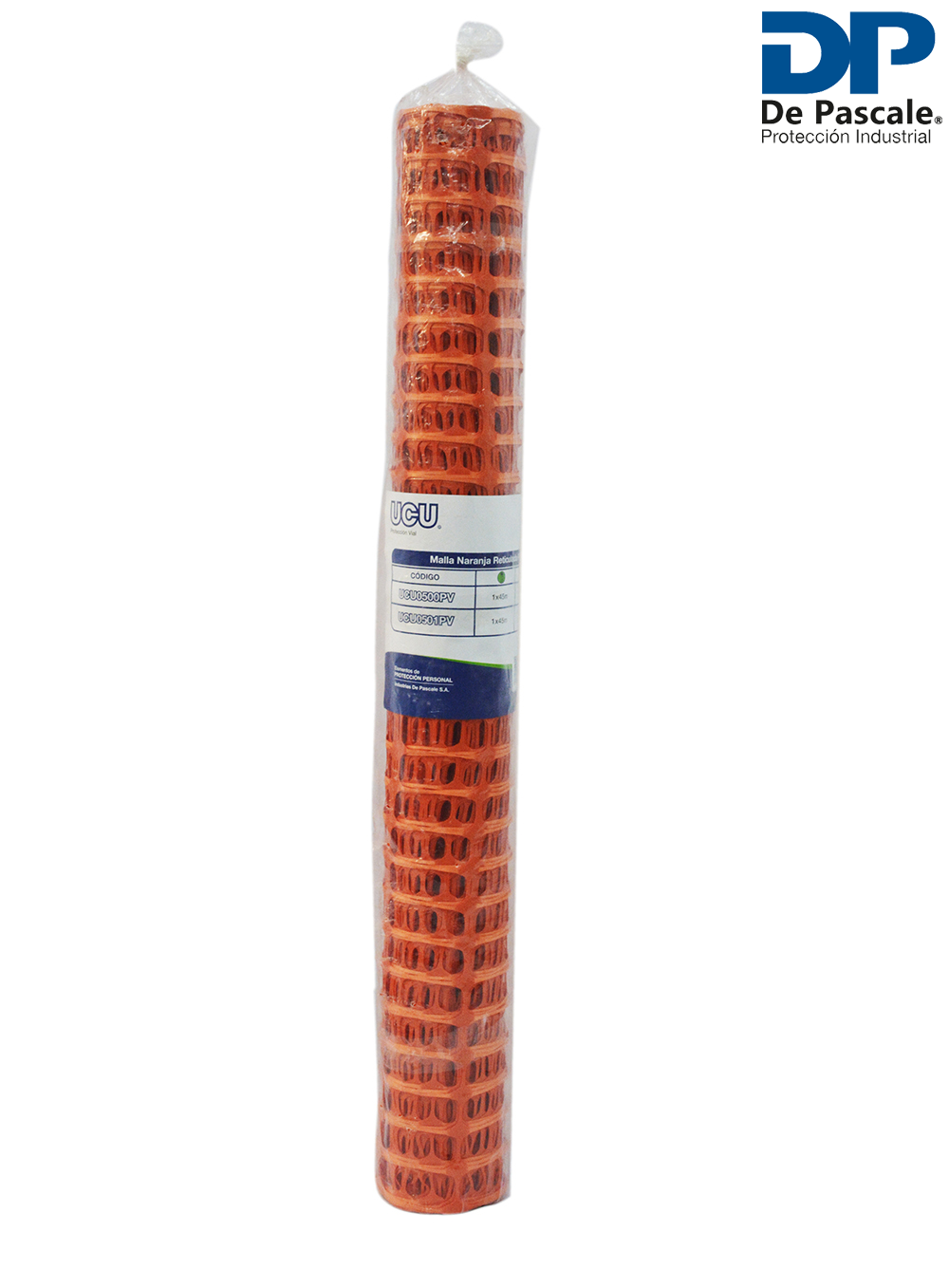 MALLA NARANJA RETICULADA PLASTICA ROLLO DE 1X45 MTS