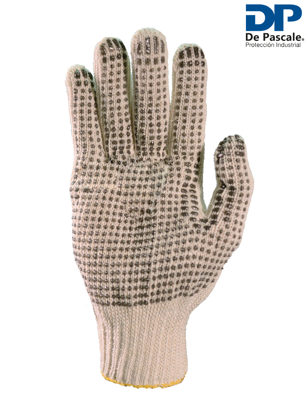 GUANTE SIN COSTURA ALGODÓN NATURAL ECONÓMICO MOTEADO DE PASCALE TALLE 8 Y 10