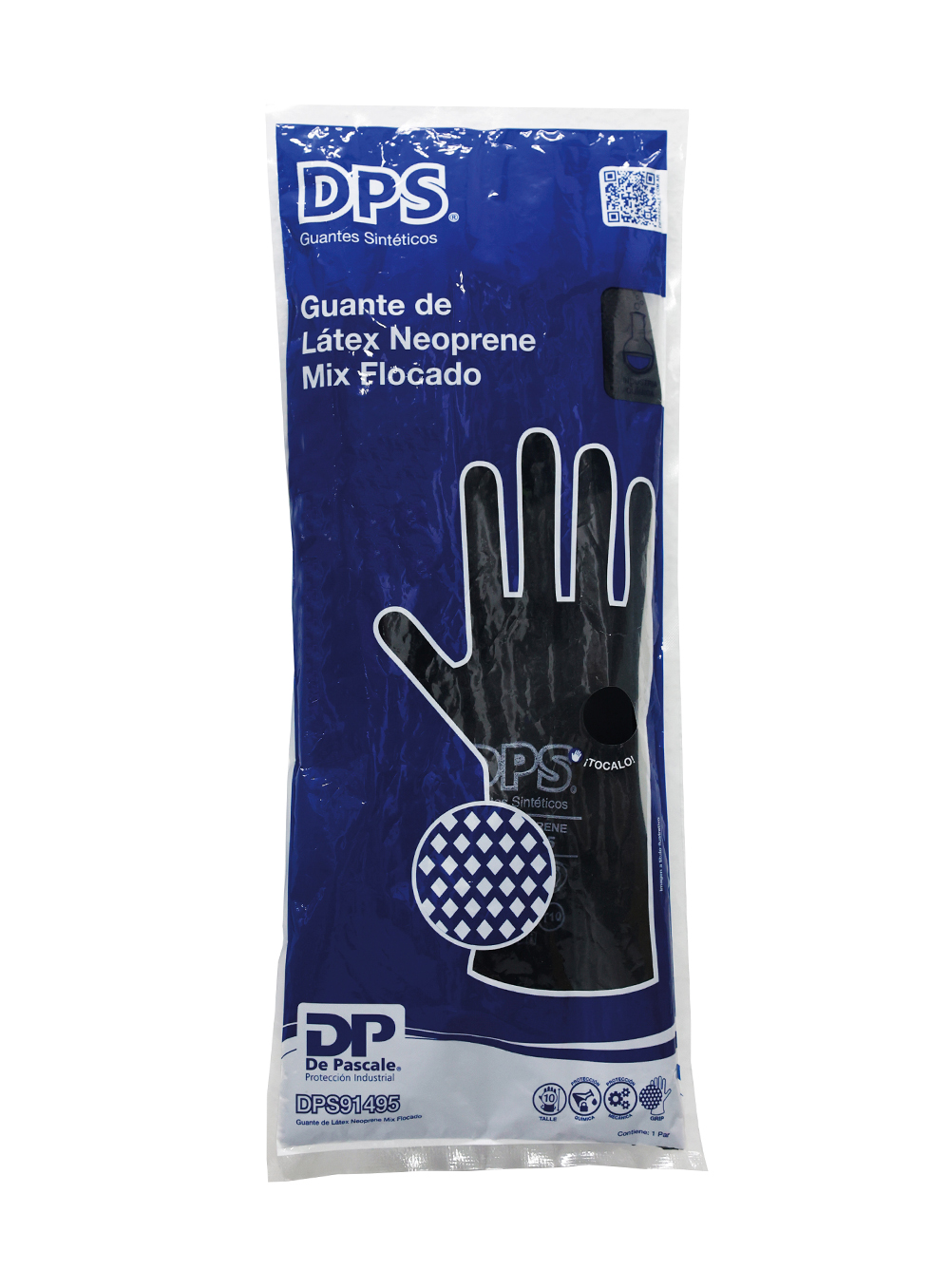 GUANTE LÁTEX NEOPRENE MIX FLOCADO DE PASCALE