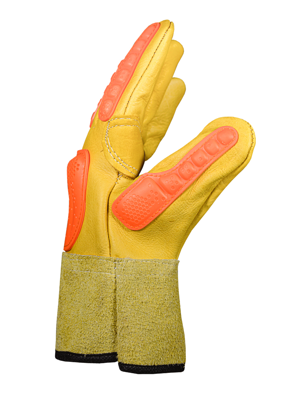 GUANTE AMERICANO VAQUETA PUÑO CORTO REFUERZO CADENERO REFUERZO TPR DE PASCALE