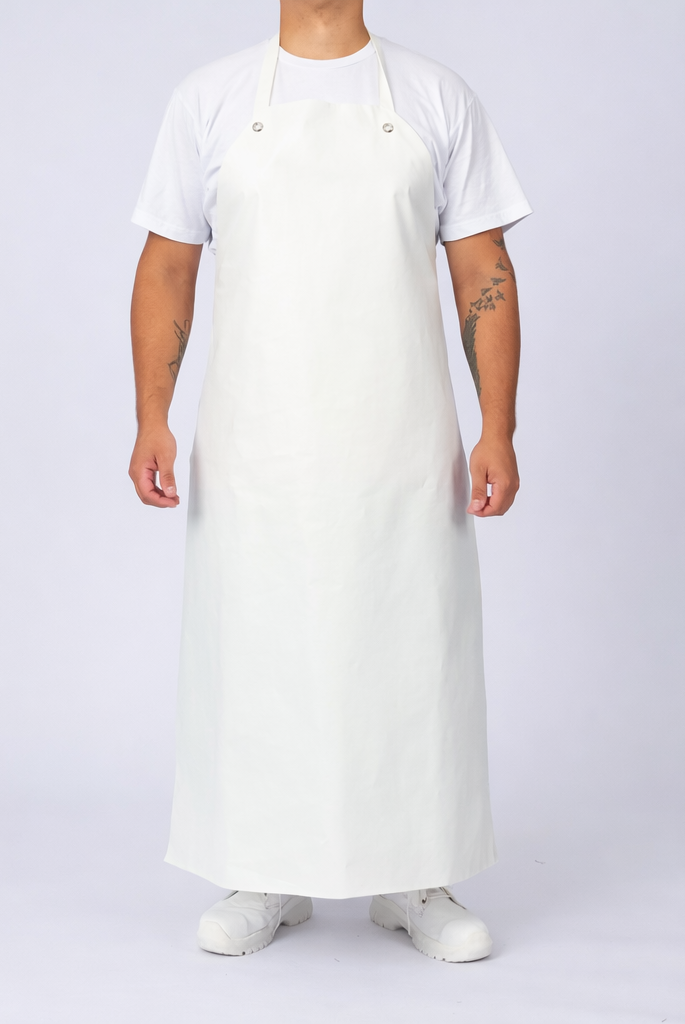DELANTAL PVC IMPERMEABLE BLANCO