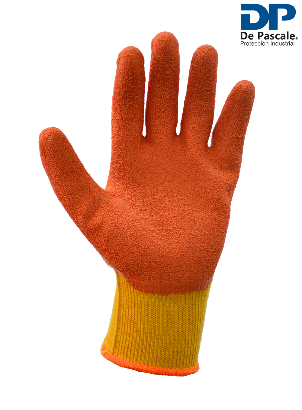 GUANTE SIN COSTURA G10 RECUBIERTO EN LATEX RUGOSO AMARILLO DE PASCALE