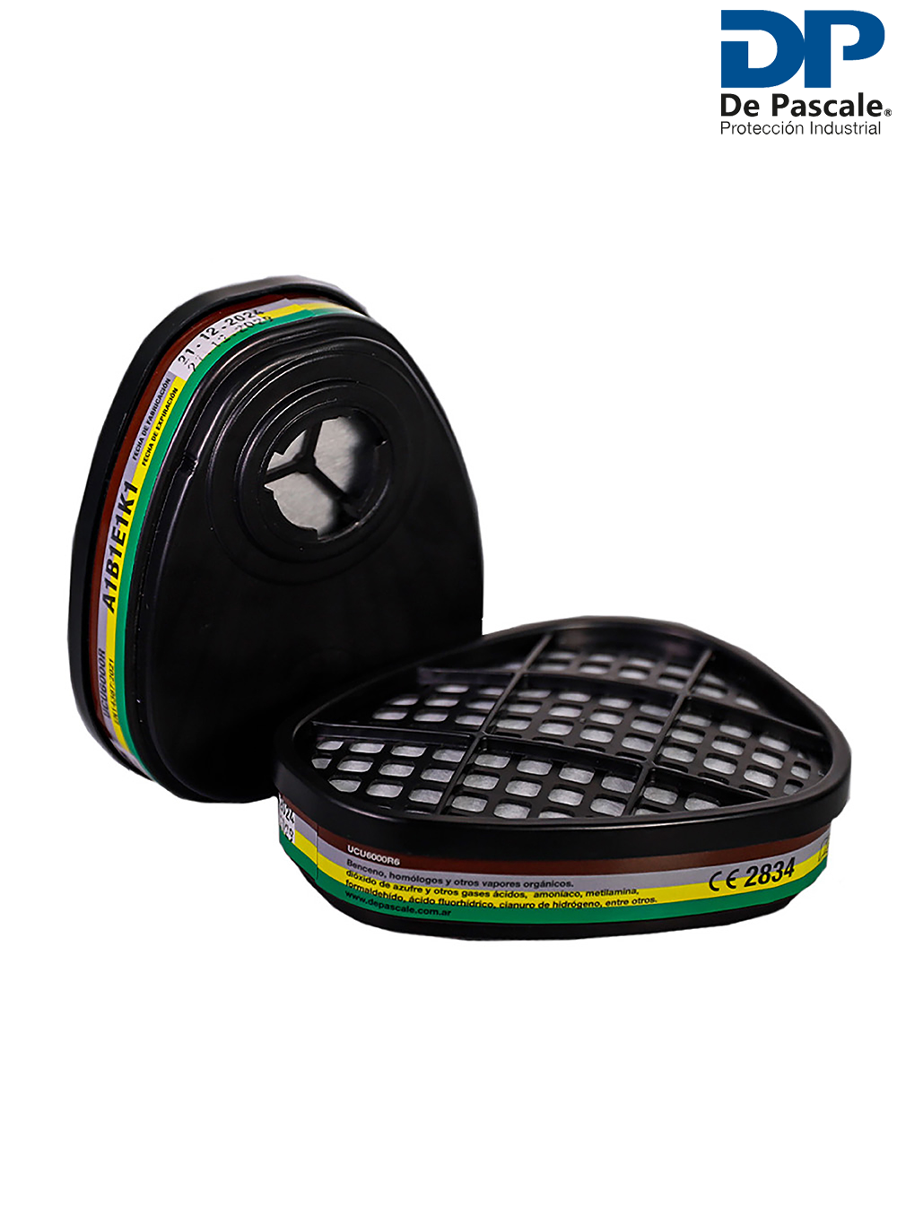 CARTUCHO FILTRO MULTI GAS ACIDO Y VAPORES ORGANICOS DE PASCALE (KIT X2U)