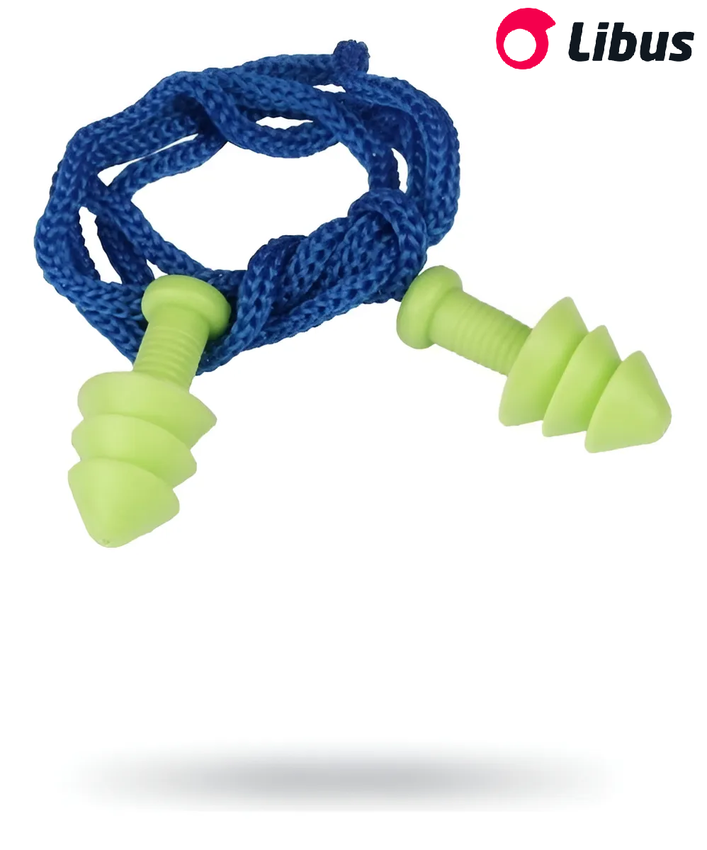 TAPÓN PROTECTOR AUDITIVO ENDOAURAL LIBUS QUANTUM VERDE CON CORDON 28 DB