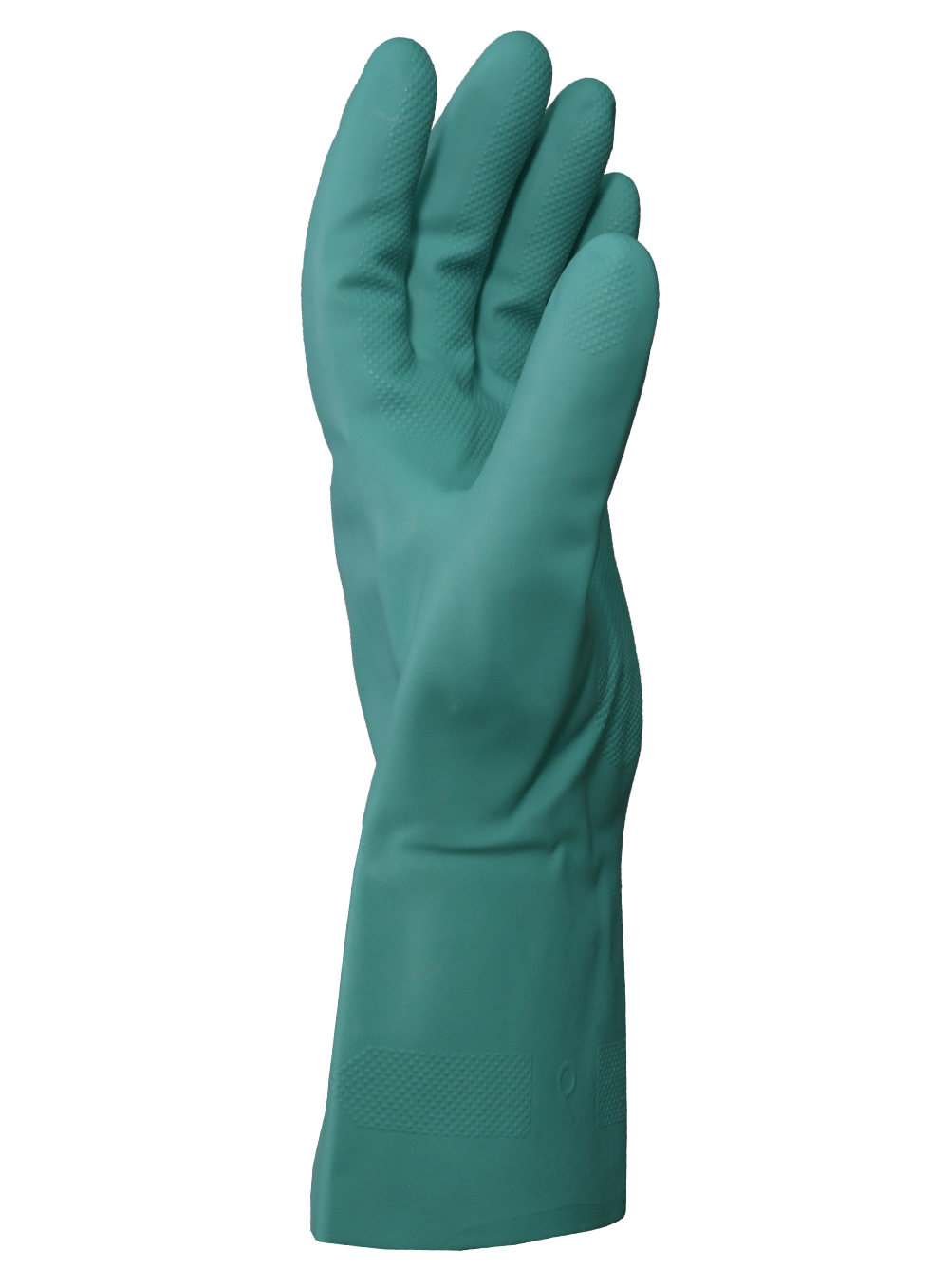 GUANTE DE ACRILO NITRILO VERDE FLOCADO 33CM LARGO ESPESOR 0.4MM DE PASCALE