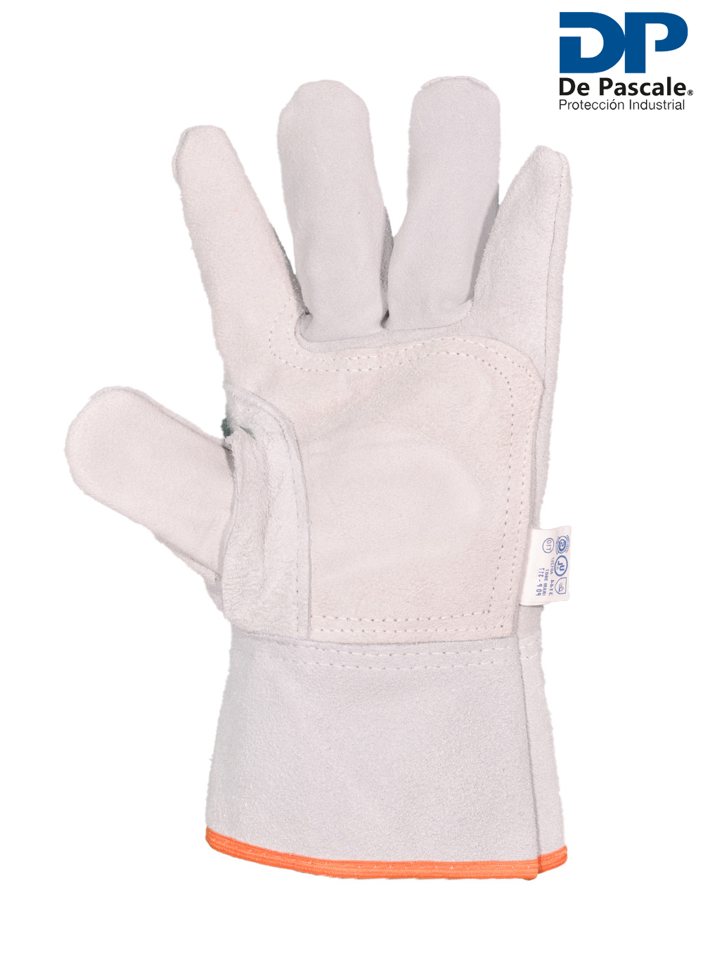 GUANTE AMERICANO DESCARNE GRIS PUÑO CORTO REFUERZO PISTOLA Y PONCHO DE PASCALE