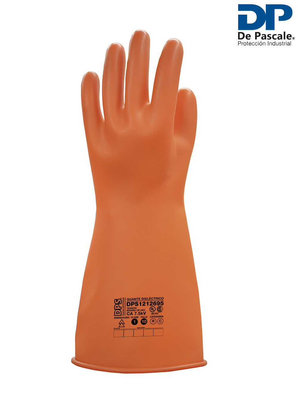GUANTE DIELÉCTRICO DE LATEX CLASE 1 NARANJA DE PASCALE