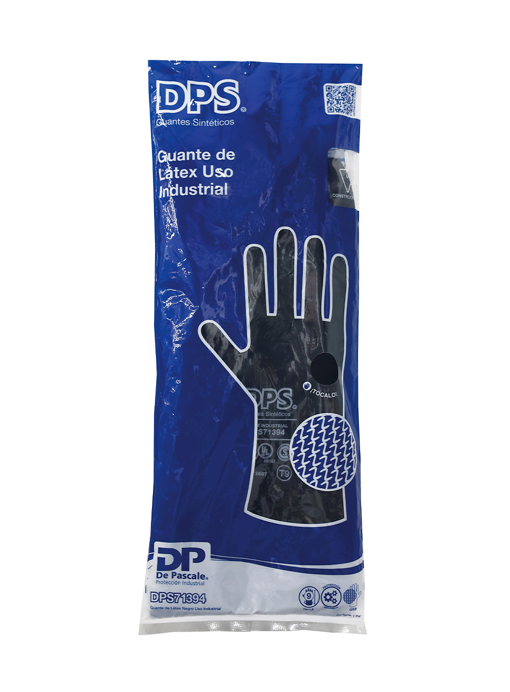 GUANTE LÁTEX USO INDUSTRIAL NEGRO DE PASCALE