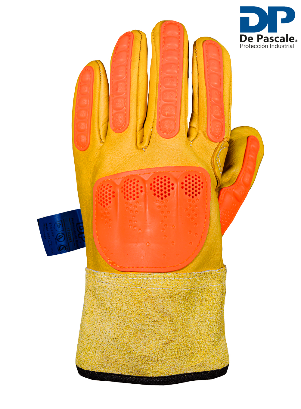 GUANTE AMERICANO VAQUETA PUÑO CORTO REFUERZO CADENERO REFUERZO TPR DE PASCALE