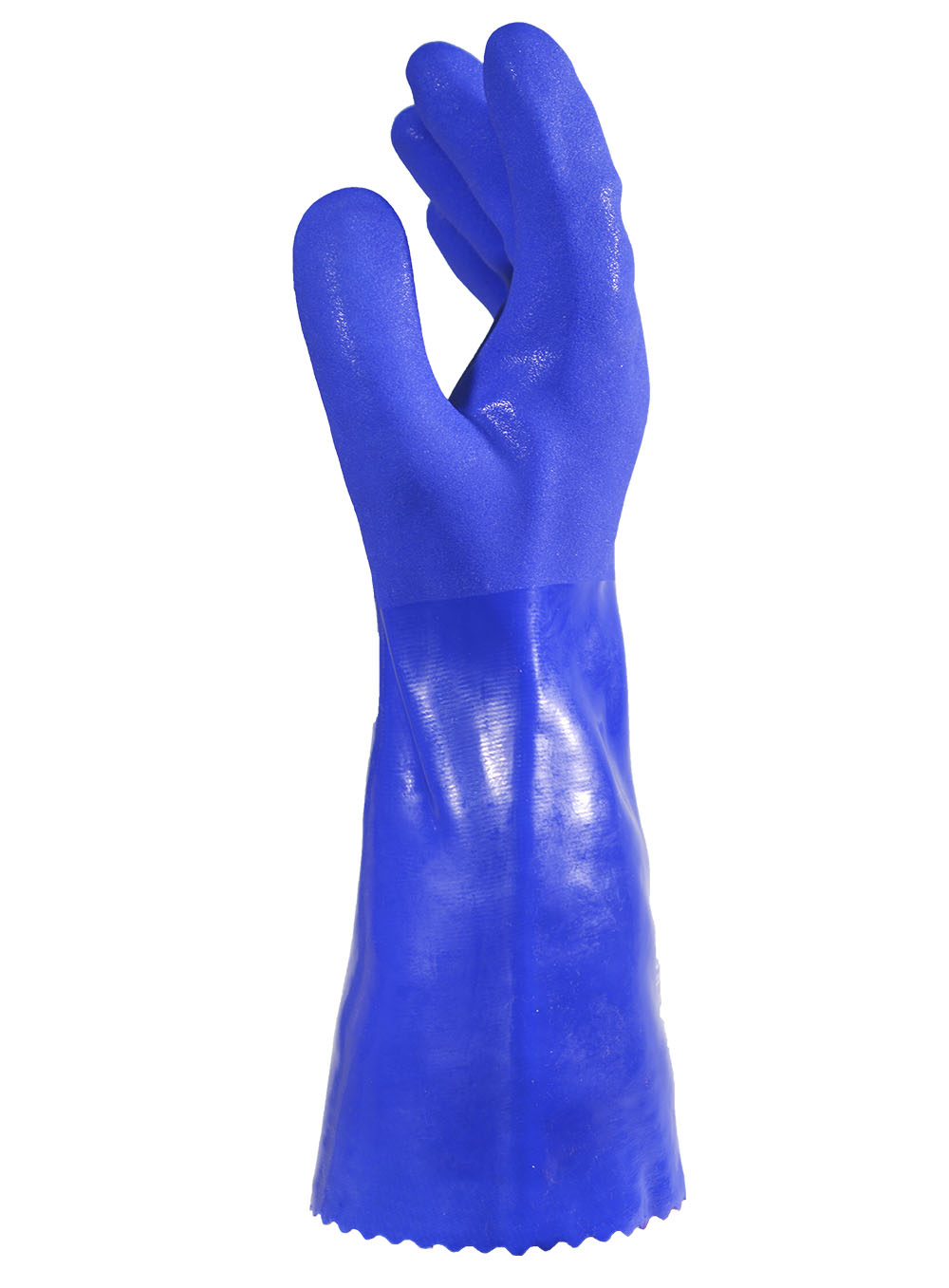 GUANTE PVC INDUSTRIAL AZUL BAÑO COMPLETO 30CM TALLE 10/XL