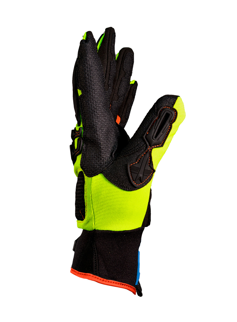 GUANTE TEJIDO SINTÉTICO TRICOLOR COBINADO REFUERZO TPR ANTI-IMPACTO DE PASCALE