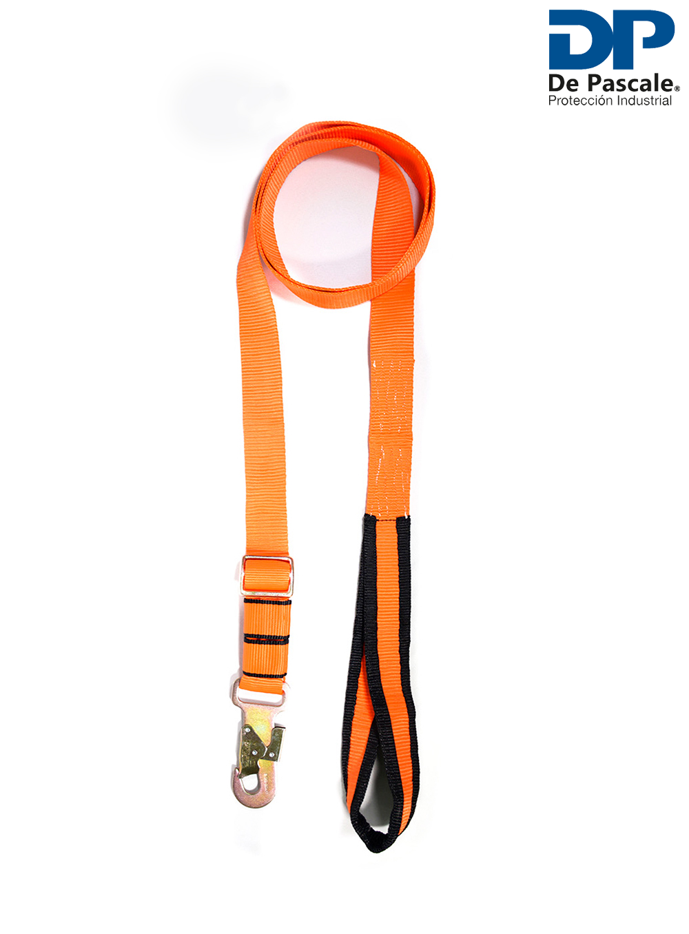 COLA DE AMARRE PETROLERA REGULABLE CON MOSQUETON DE 18MM Y OJAL INVERTIDO DE 400MM DE PASCALE