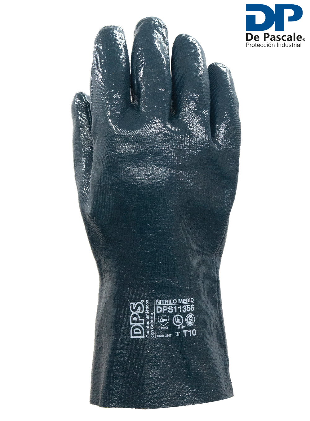 GUANTE NITRILO BAÑO COMPLETO AZUL LARGO TOTAL 30CM DE PASCALE