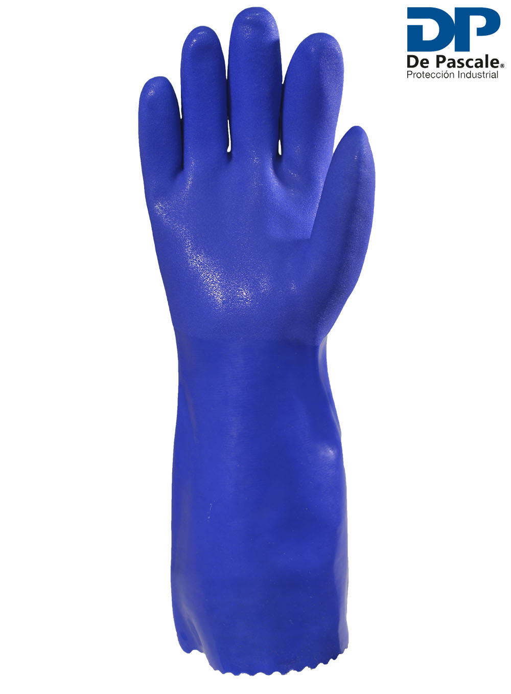 GUANTE PVC INDUSTRIAL AZUL BAÑO COMPLETO 30CM TALLE 10/XL
