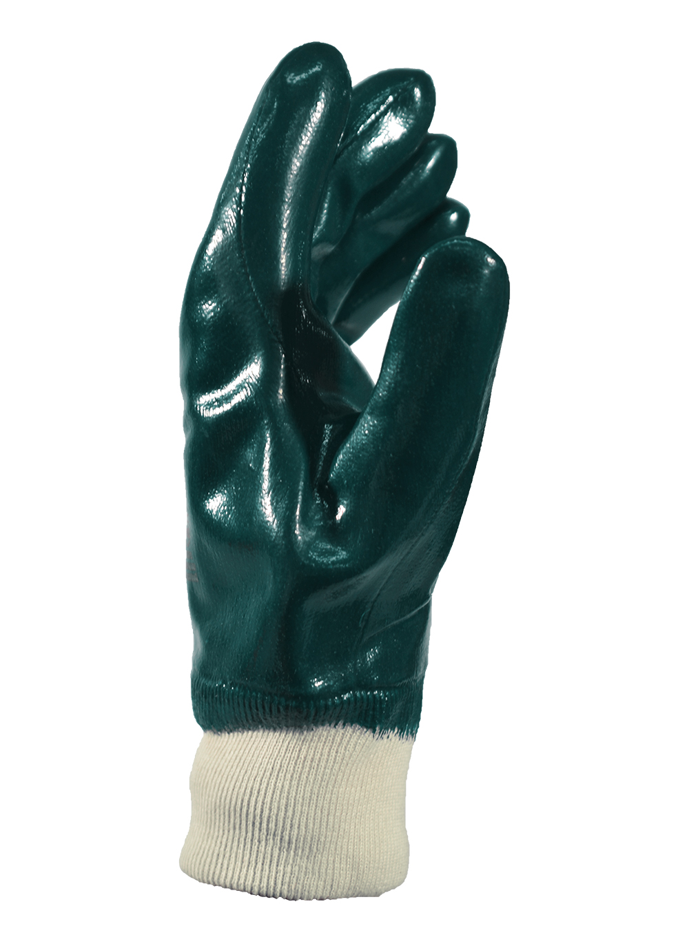 GUANTE NITRILO MEDIO BAÑO COMPLETO AZUL PUÑO TEJIDO DE PASCALE