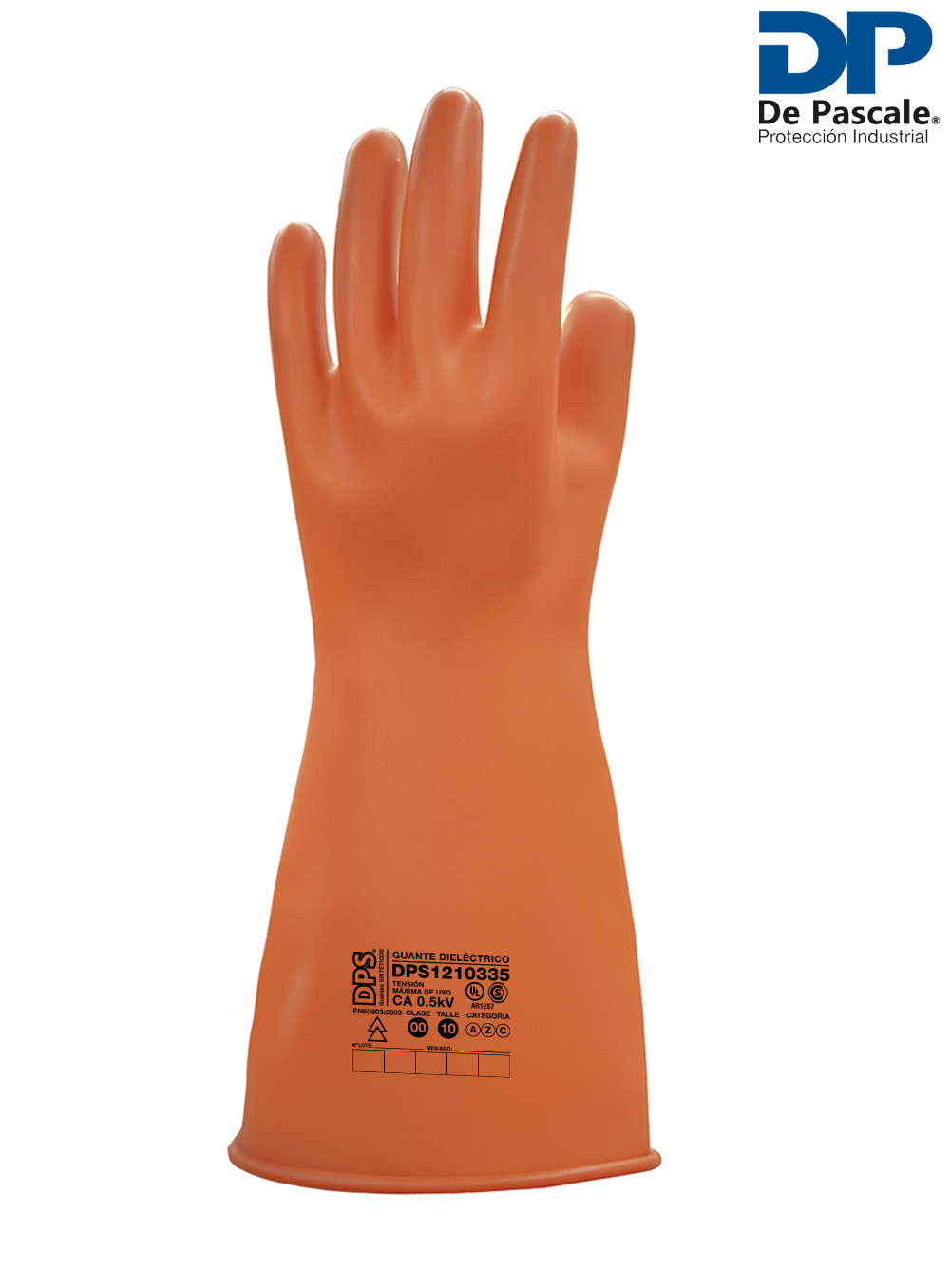 GUANTE DIELÉCTRICO DE LATEX CLASE 00 NARANJA
