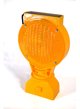 BALIZA DE SEÑALIZACION GIRATORIA LED CON SOPORTE