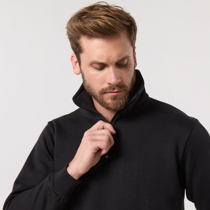 BUZO FRIZADO MEDIO CIERRE DE TRABAJO