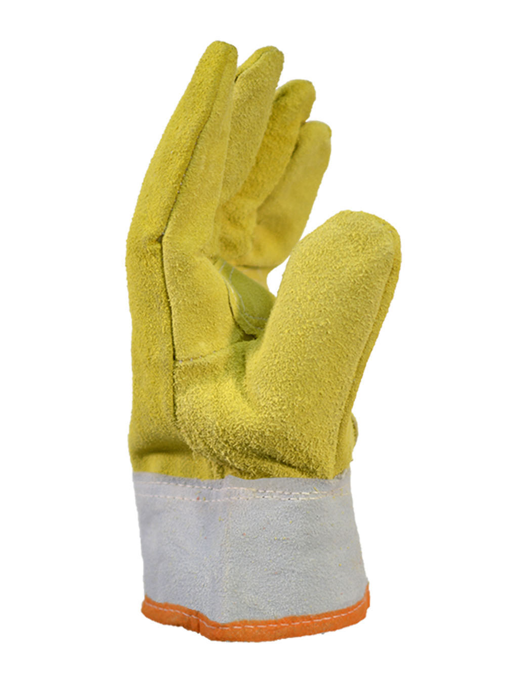 GUANTE AMERICANO DESCARNE AMARILLO PUÑO CORTO DE PASCALE