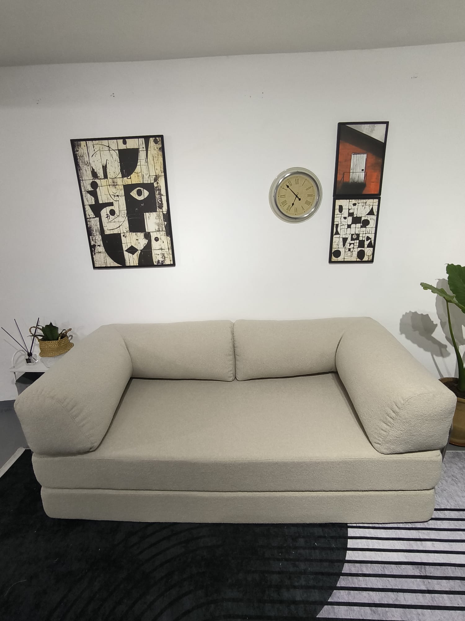 Canapé convertible Switch Ivoire