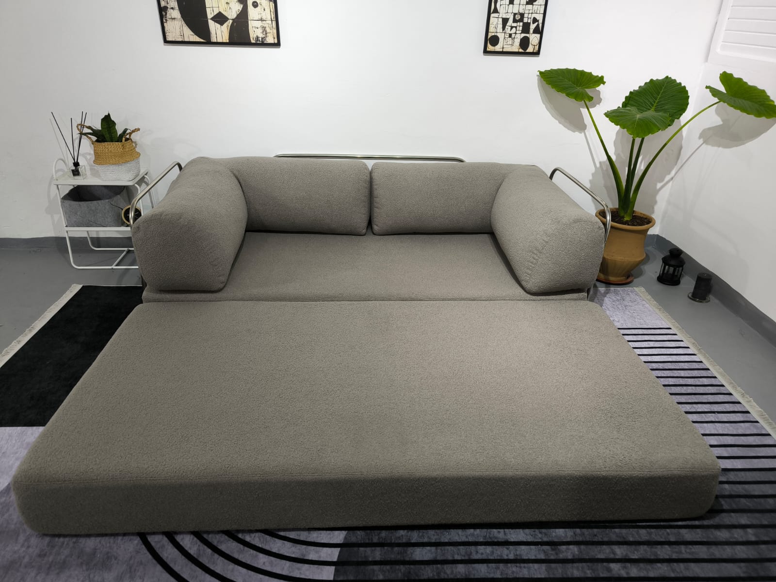 Canapé convertible Switch Gris taupe