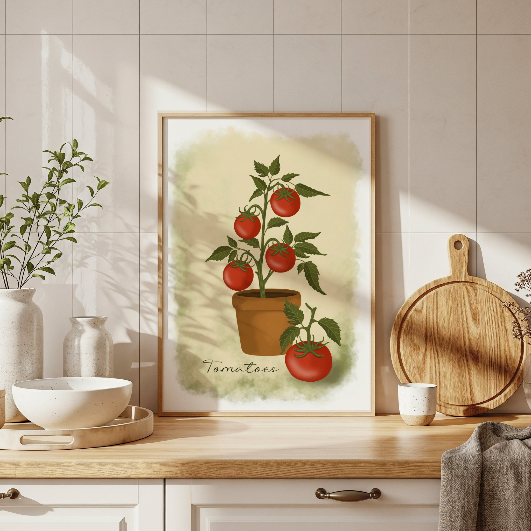 Tomato Plant Art Print