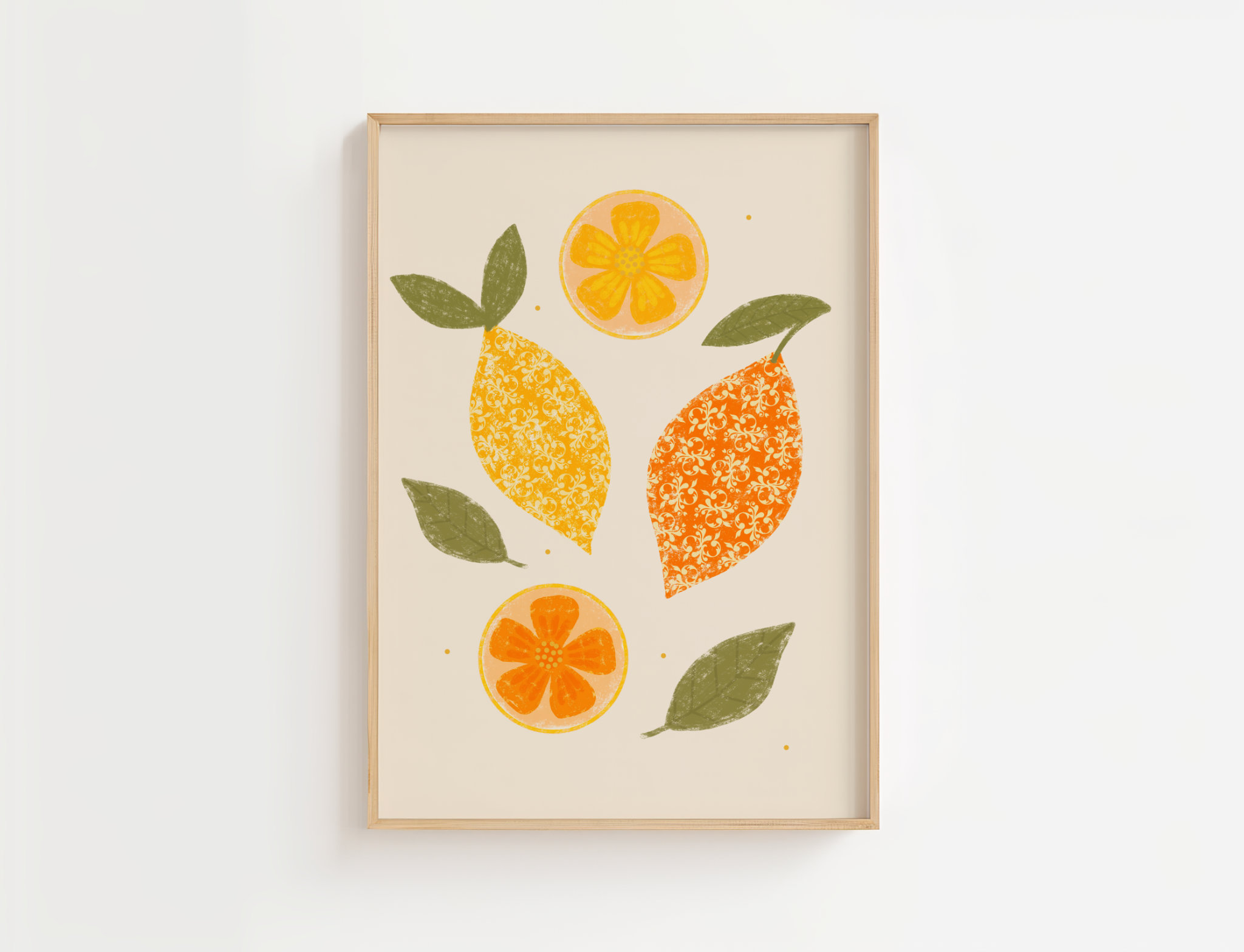 Citrus Fruits Art Print