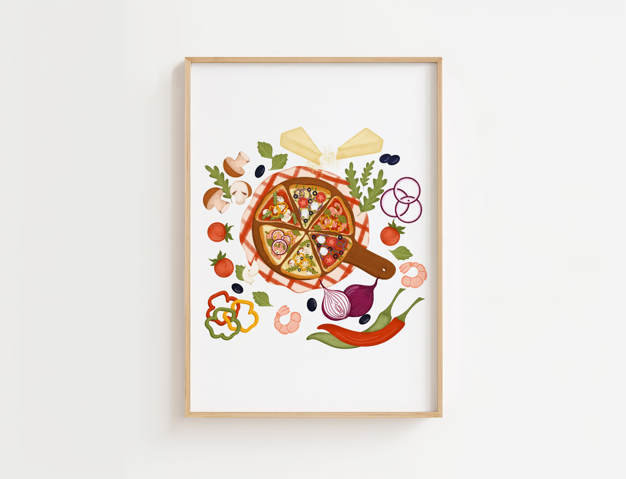 Pizza Art Print