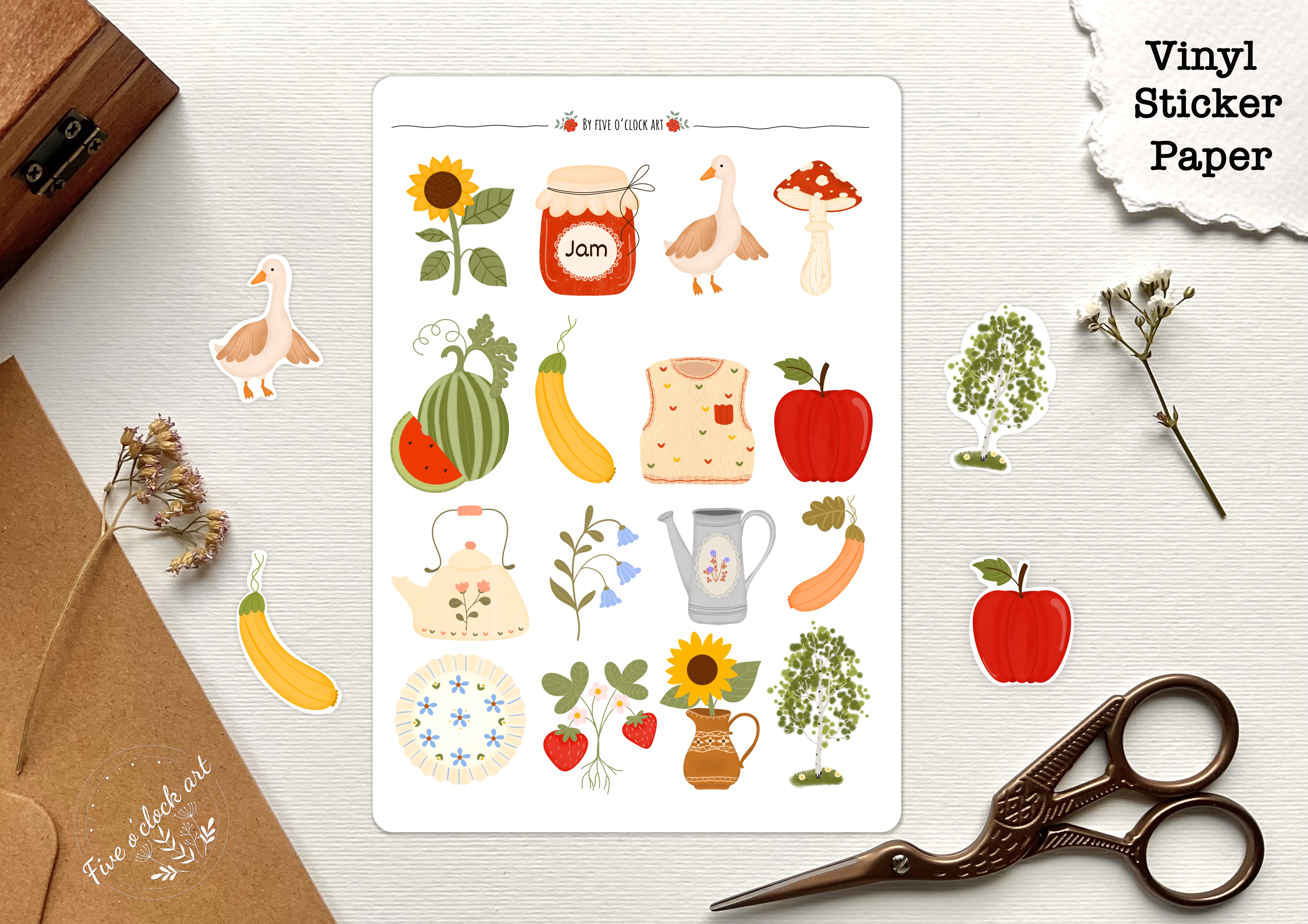 Farmhouse Vinyl Sticker Sheet