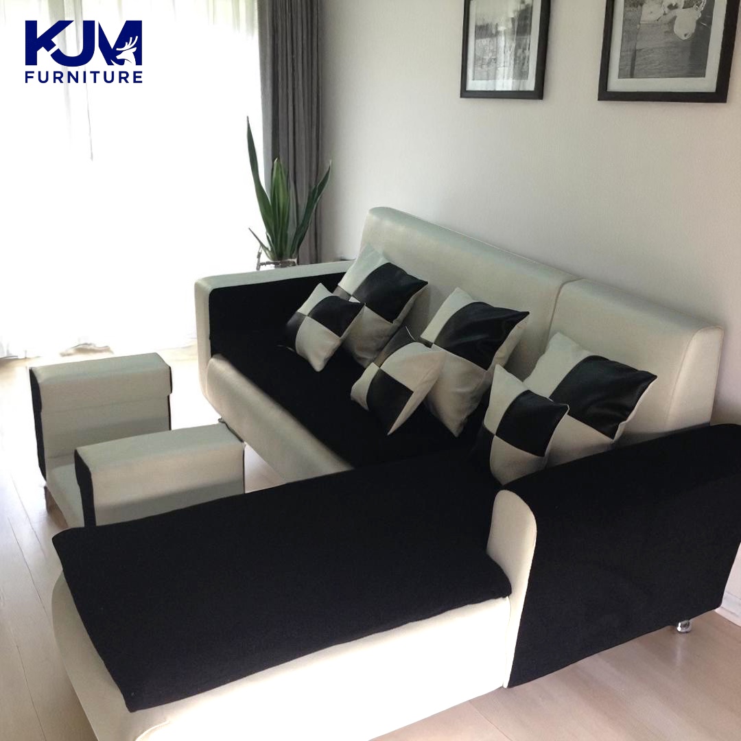 KJM L Minimalis (set meja)