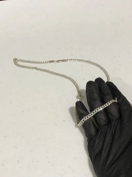 Cadena de plata .925 estilo cubano